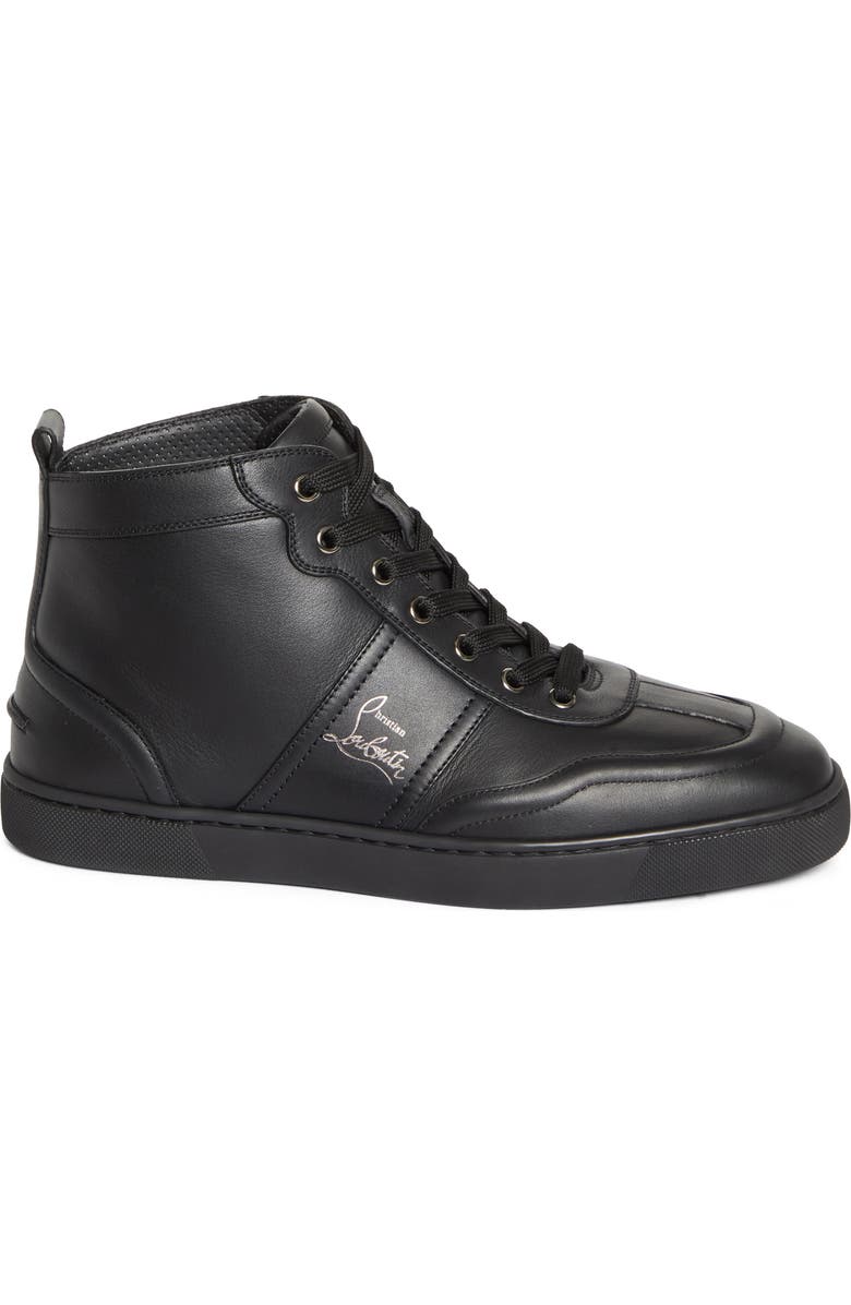 Christian Louboutin Retero High Top Sneaker, Alternate, color, Bk01-Black