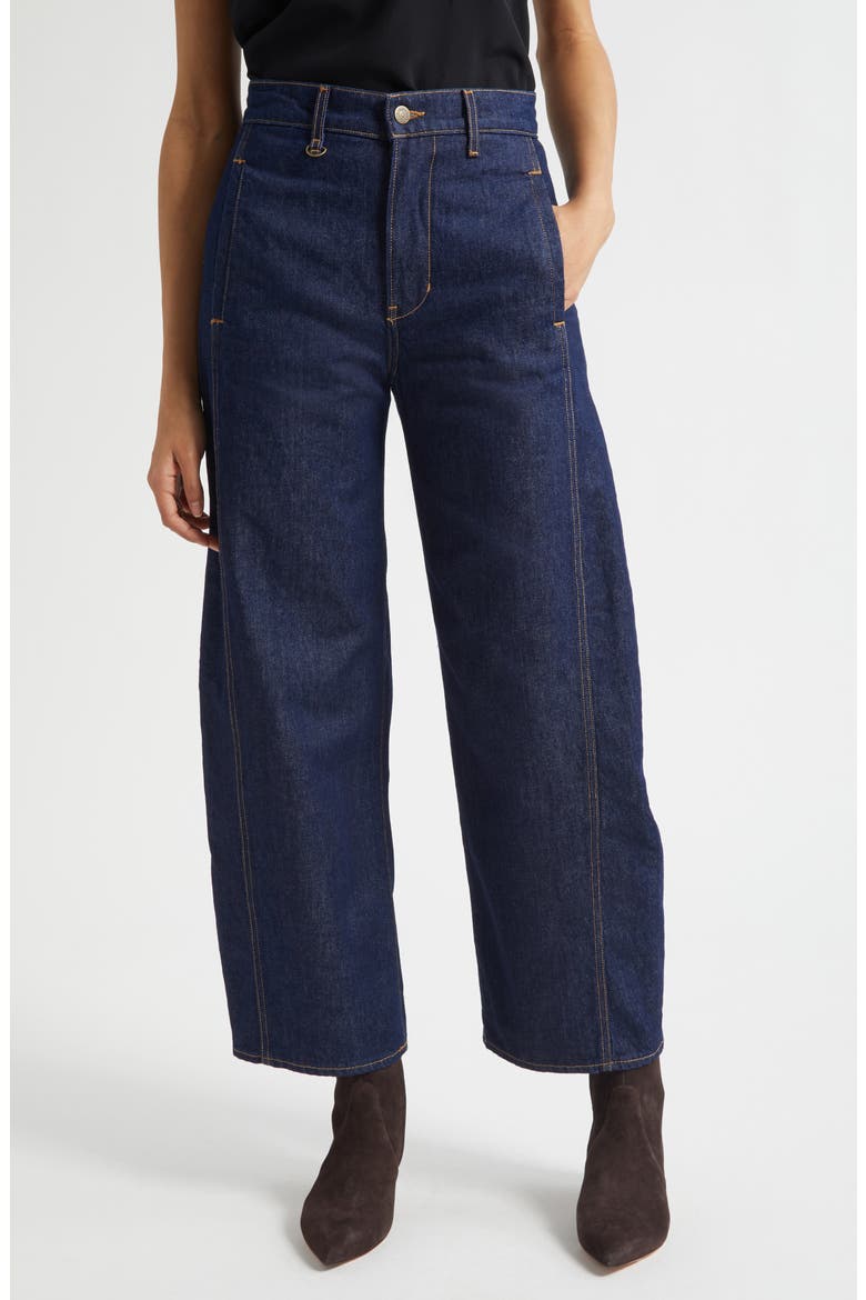 Ryder High Waist Ankle Barrel Leg Jeans, Main, color, INDIGO RINSE
