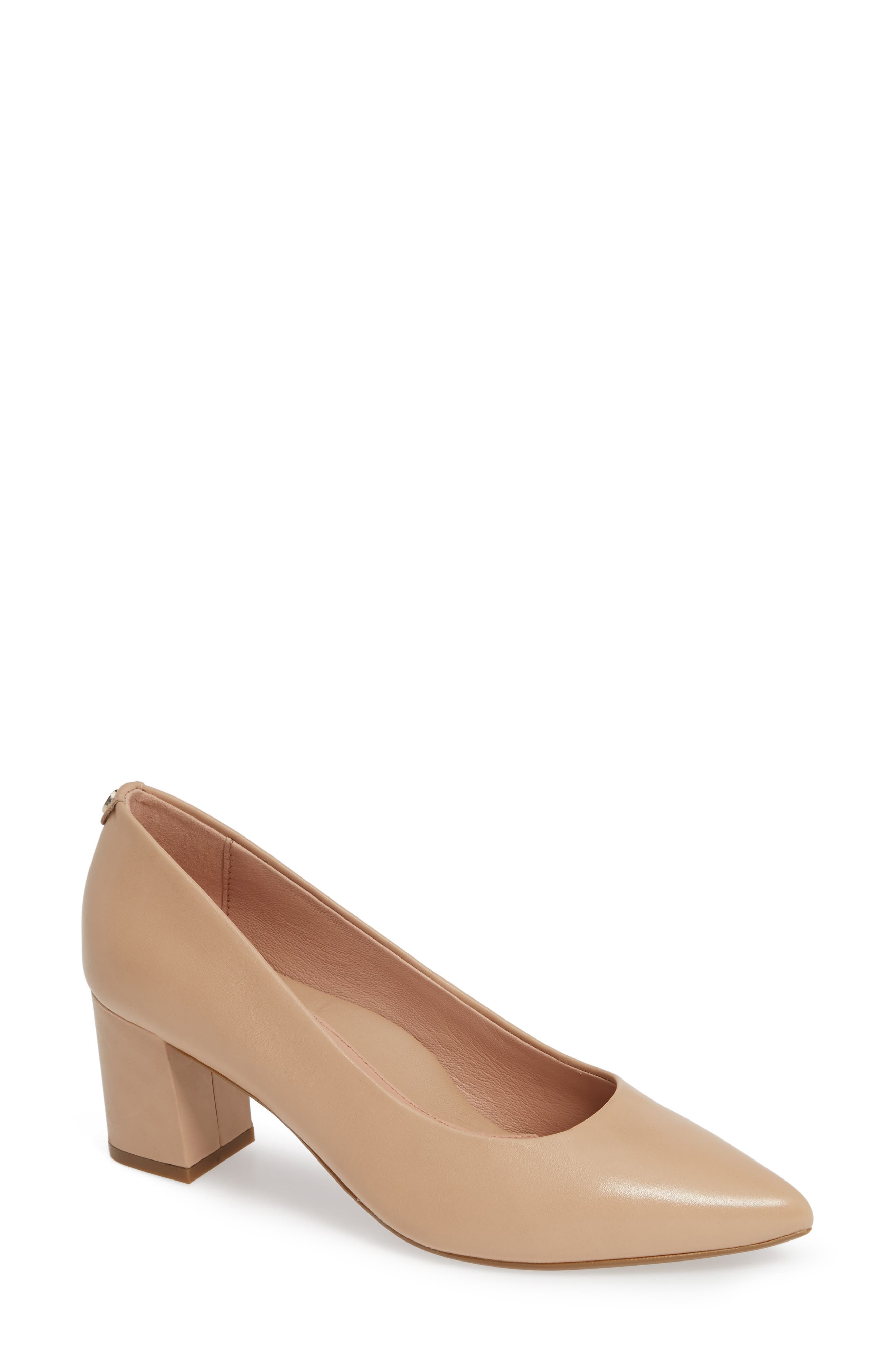 Madline Pump, Main, color, BUFF LEATHER