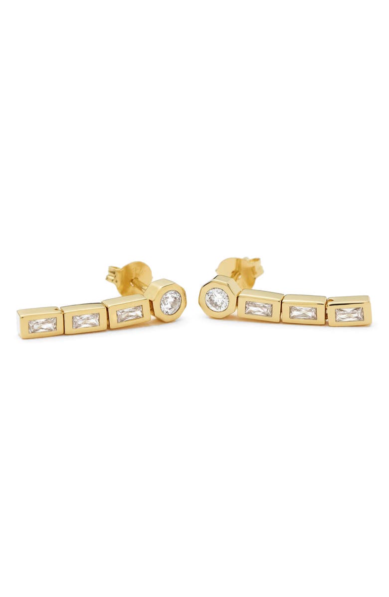 Missoma x Lucy Williams Tennis Drop Earrings, Alternate, color, Gold