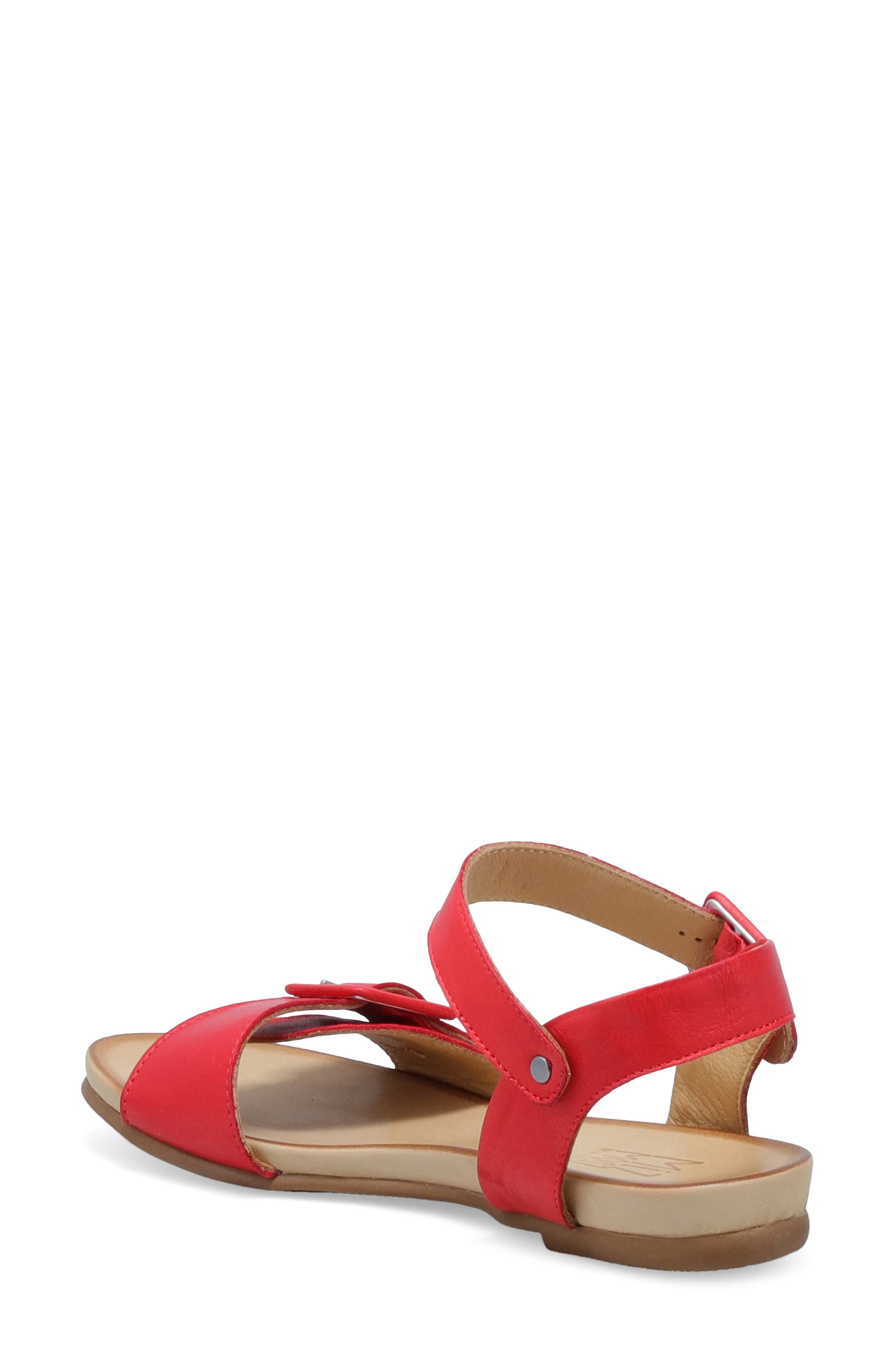 Tatum Ankle Strap Sandal, Alternate, color, SCARLET