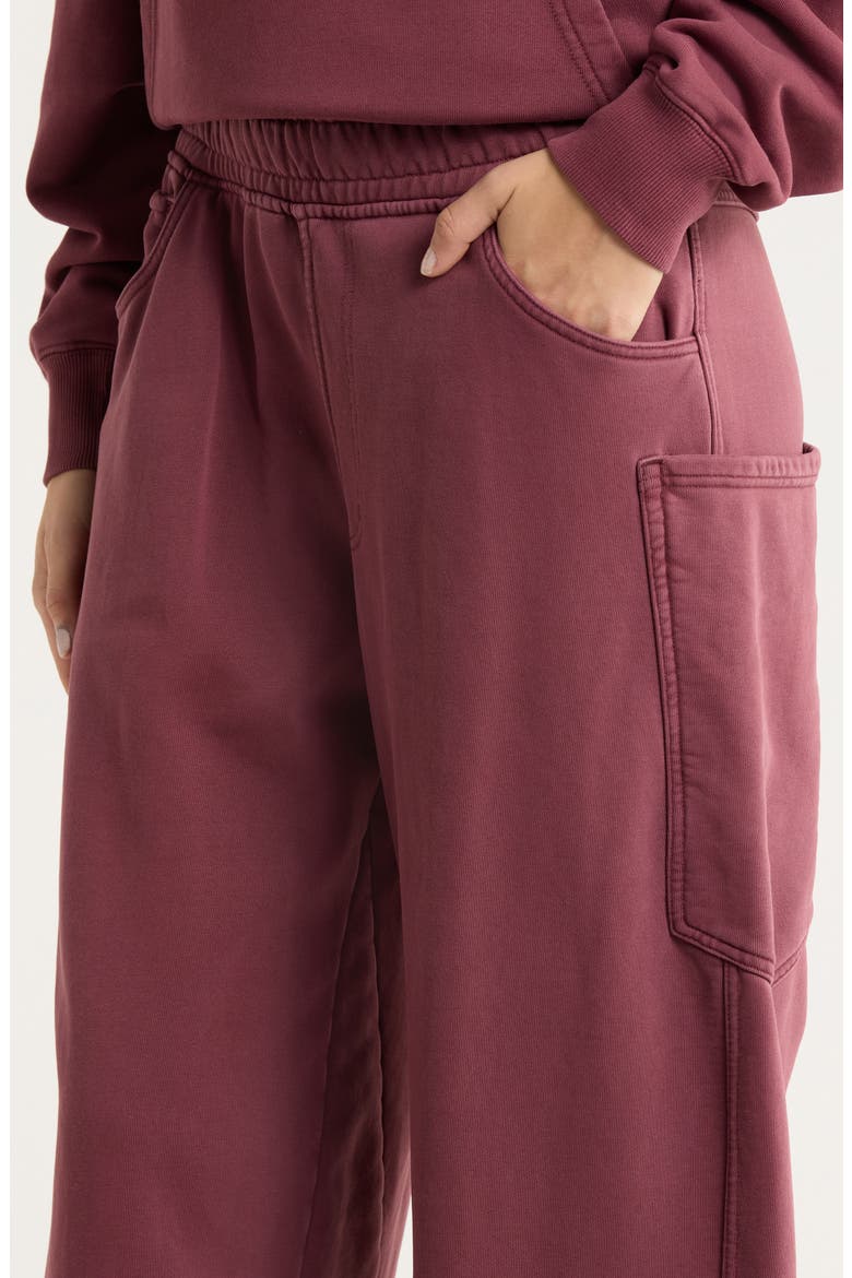 Ryan Cotton Barrel Sweatpants, Alternate, color, FIG
