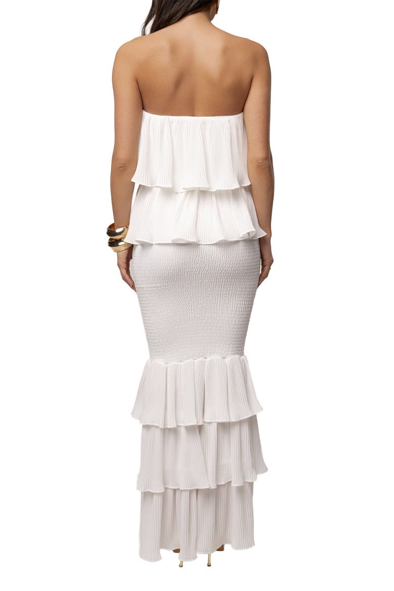 Casa Blanca Ruffle Dress, Alternate, color, Ivory