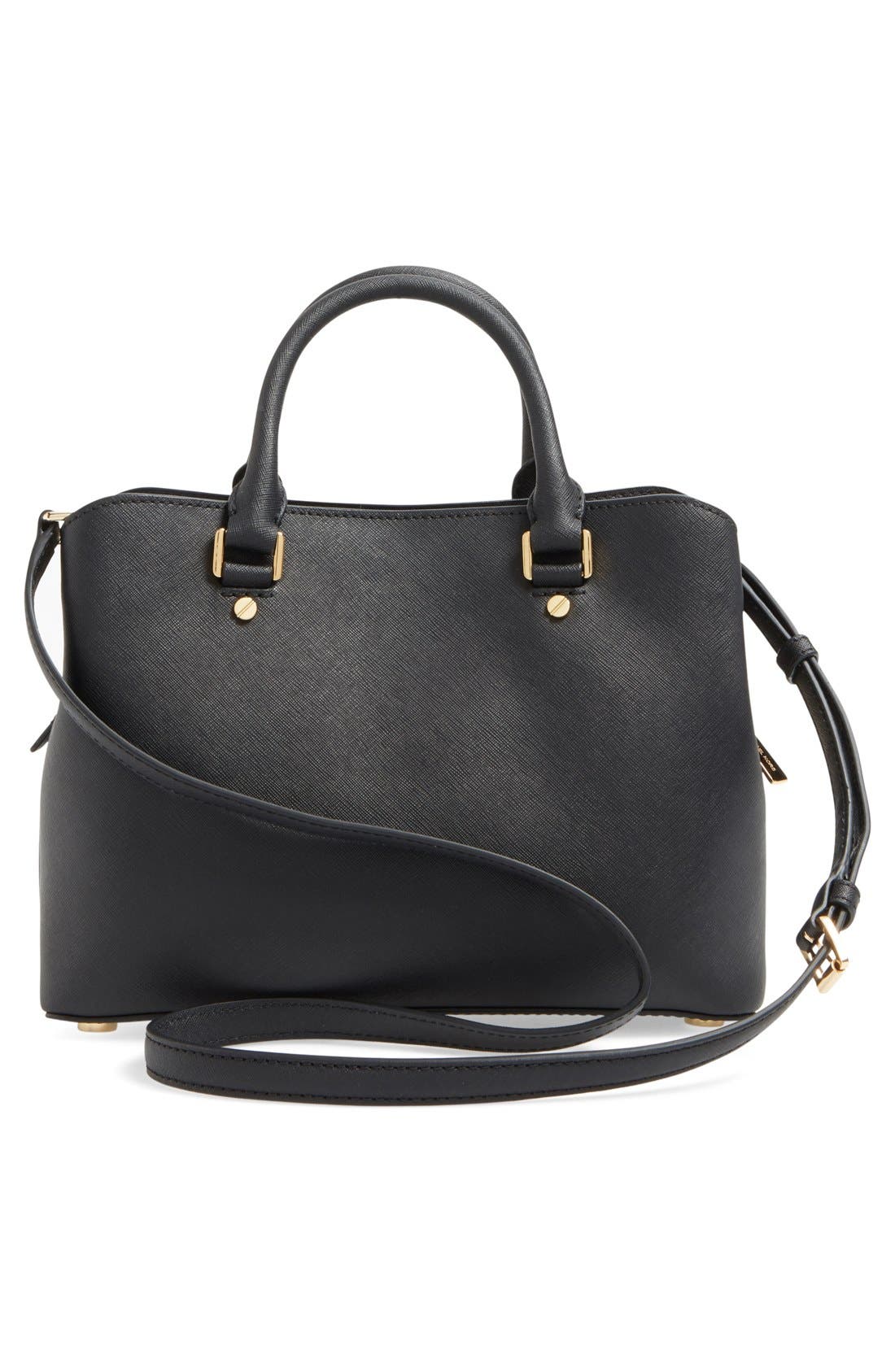 MICHAEL Michael Kors 'Medium Savannah' Leather Satchel, Alternate, color, 