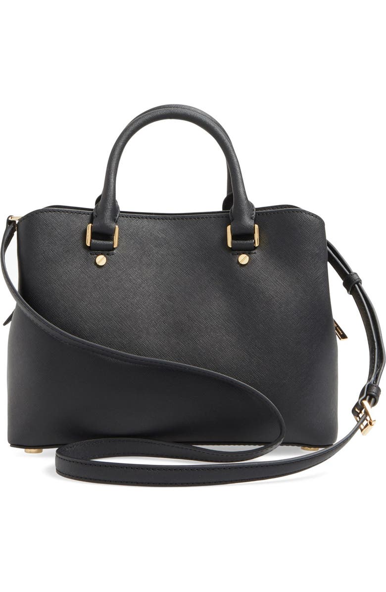 MICHAEL Michael Kors 'Medium Savannah' Leather Satchel, Alternate, color,