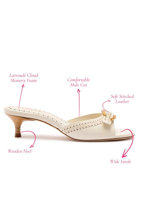 Larroude Larroudé Verona Mule In Ivory
