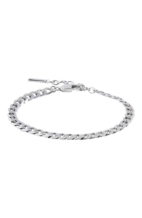 Flat Curb Chain Bracelet