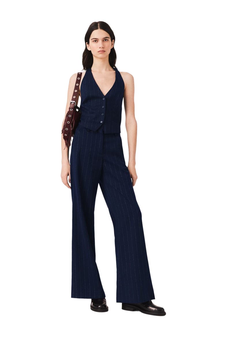 Tailored backless top, Alternate, color, Navy