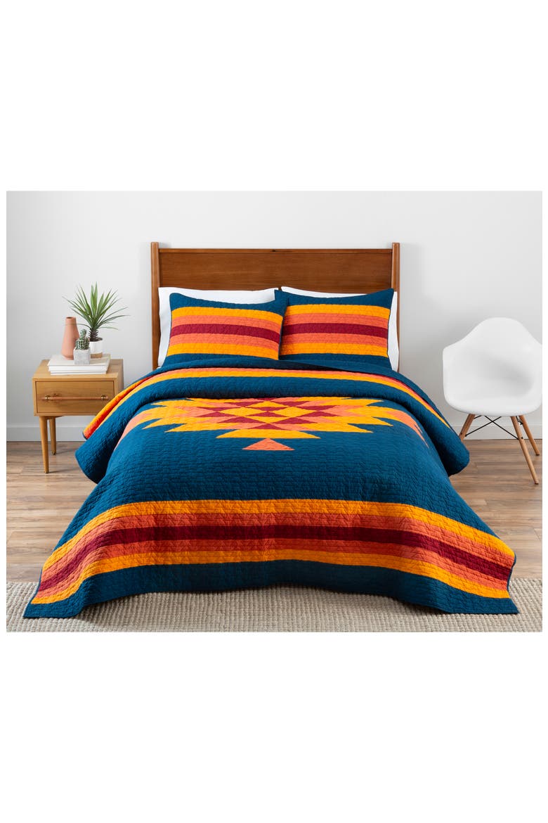 Canyon Ranch Quilt & Sham Set, Alternate, color, BLUE MULTI