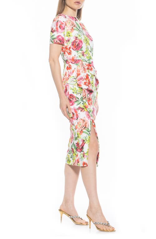 Alexia Admor Zayd Midi Sheath Dress In Large Floral