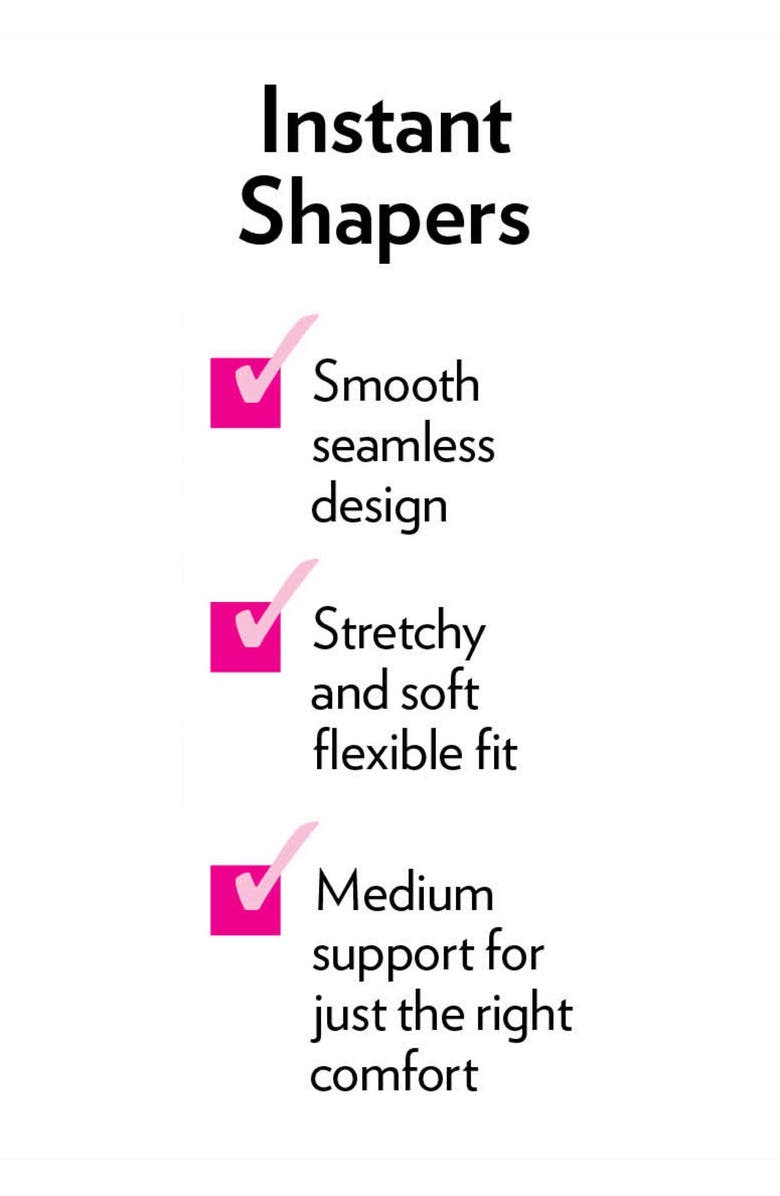 Secret Solutions Instant Shaper Medium Control Seamless Shaping Cami, Alternate, color, Black