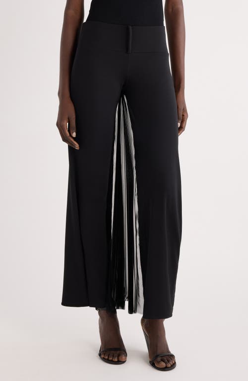 Shop Courrèges Infinity Pleats Jersey Pants In Black