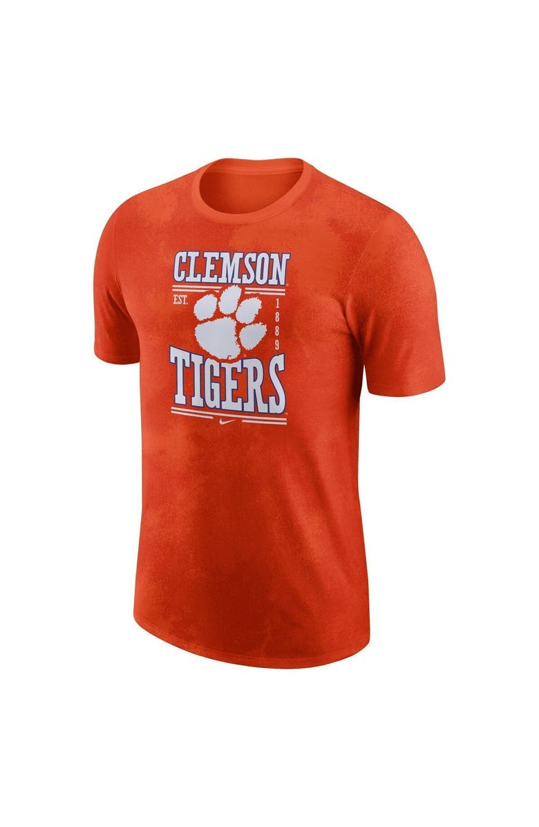 Nike Men's Nike Orange Clemson Tigers Team Stack T-Shirt, Alternate, color,