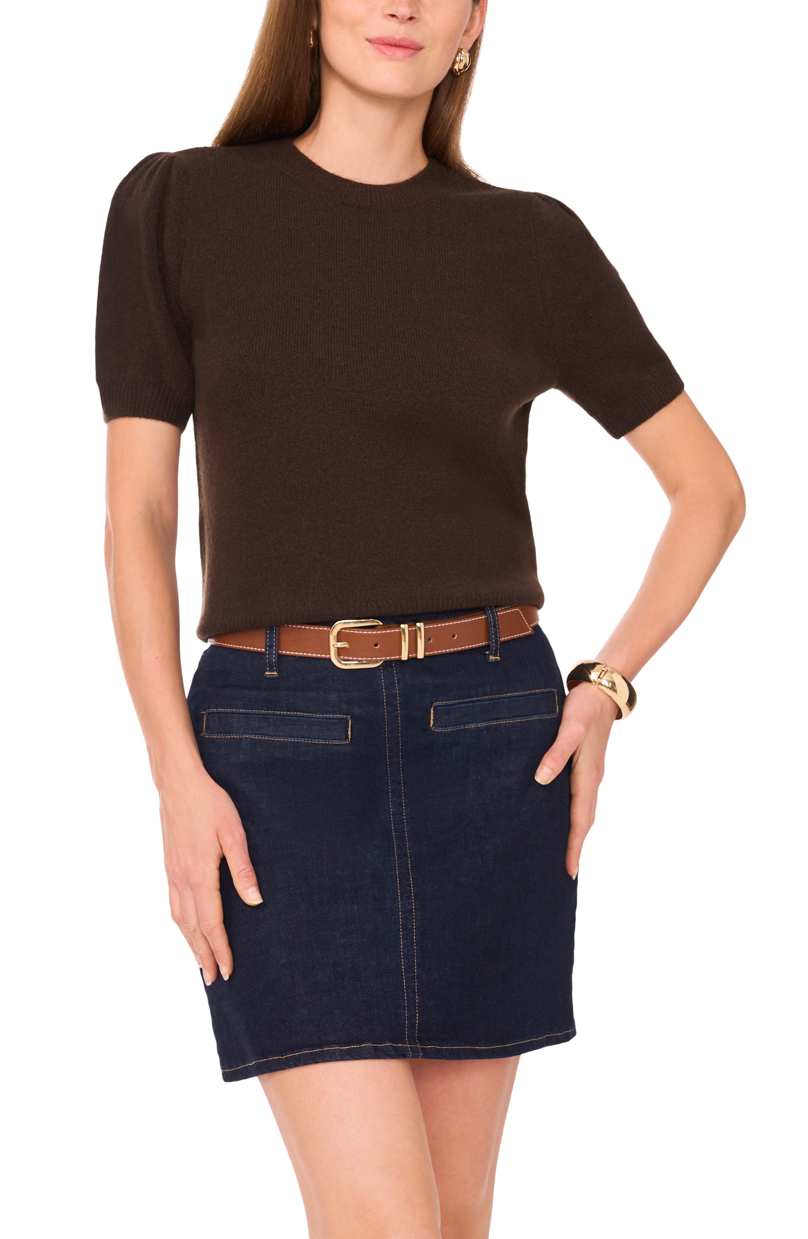 Vince Camuto Puff Sleeve Sweater