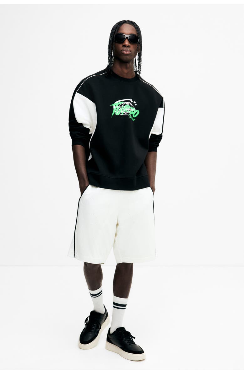 H&M Relaxed-fit mesh shorts, Main, color, 