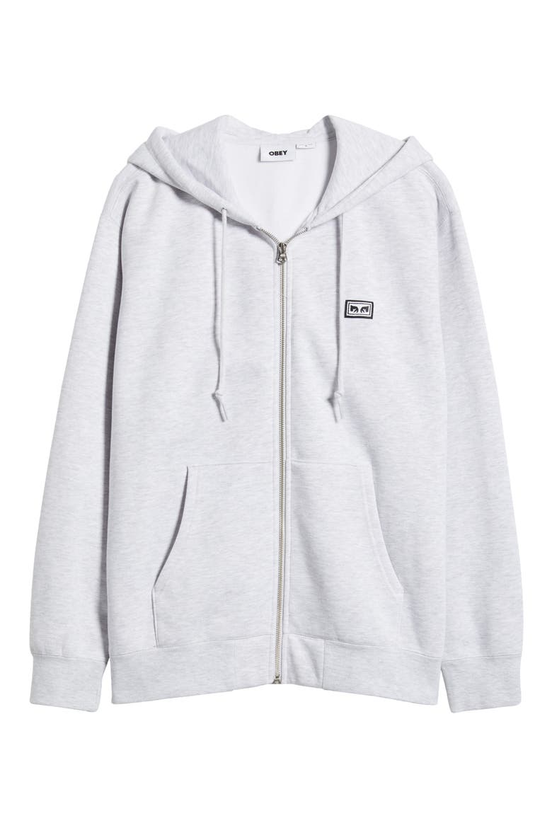 Established Works Bold Zip Hoodie, Alternate, color, ASH GREY