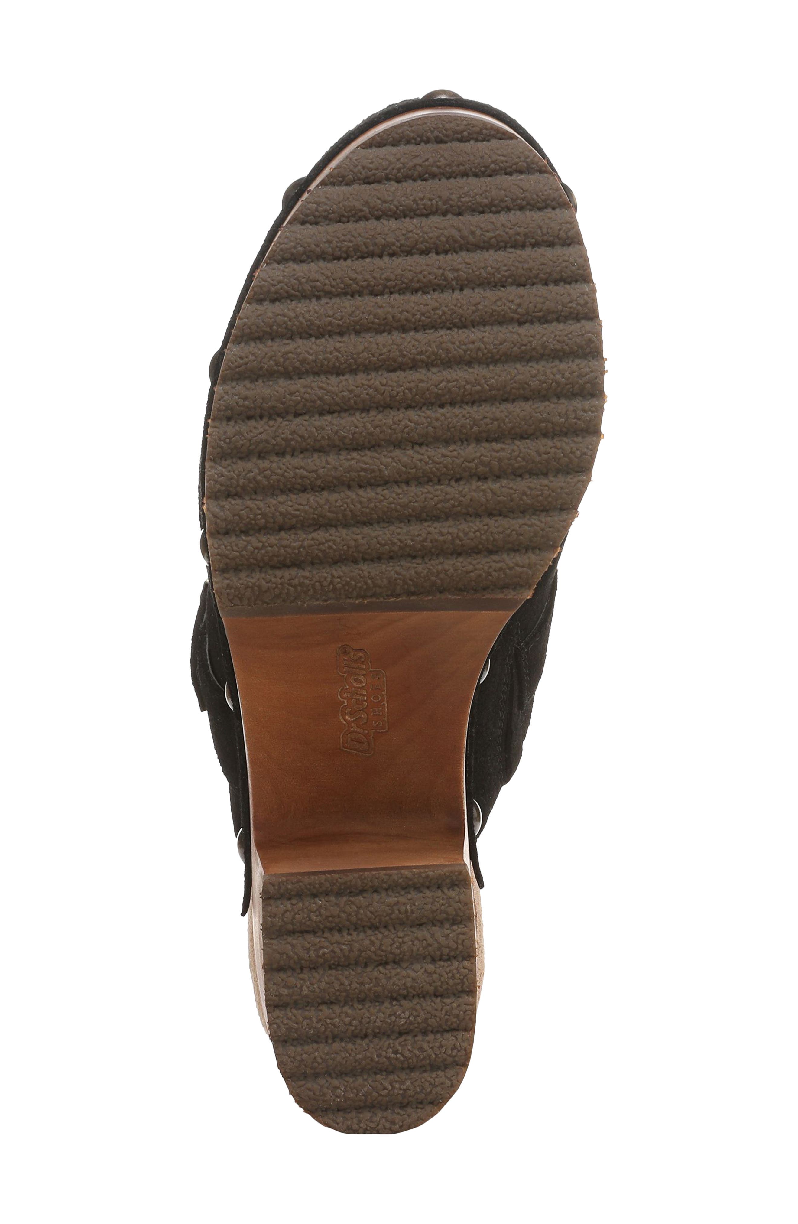 Original Collection Joy Platform Clog, Alternate, color, BLACK SUEDE