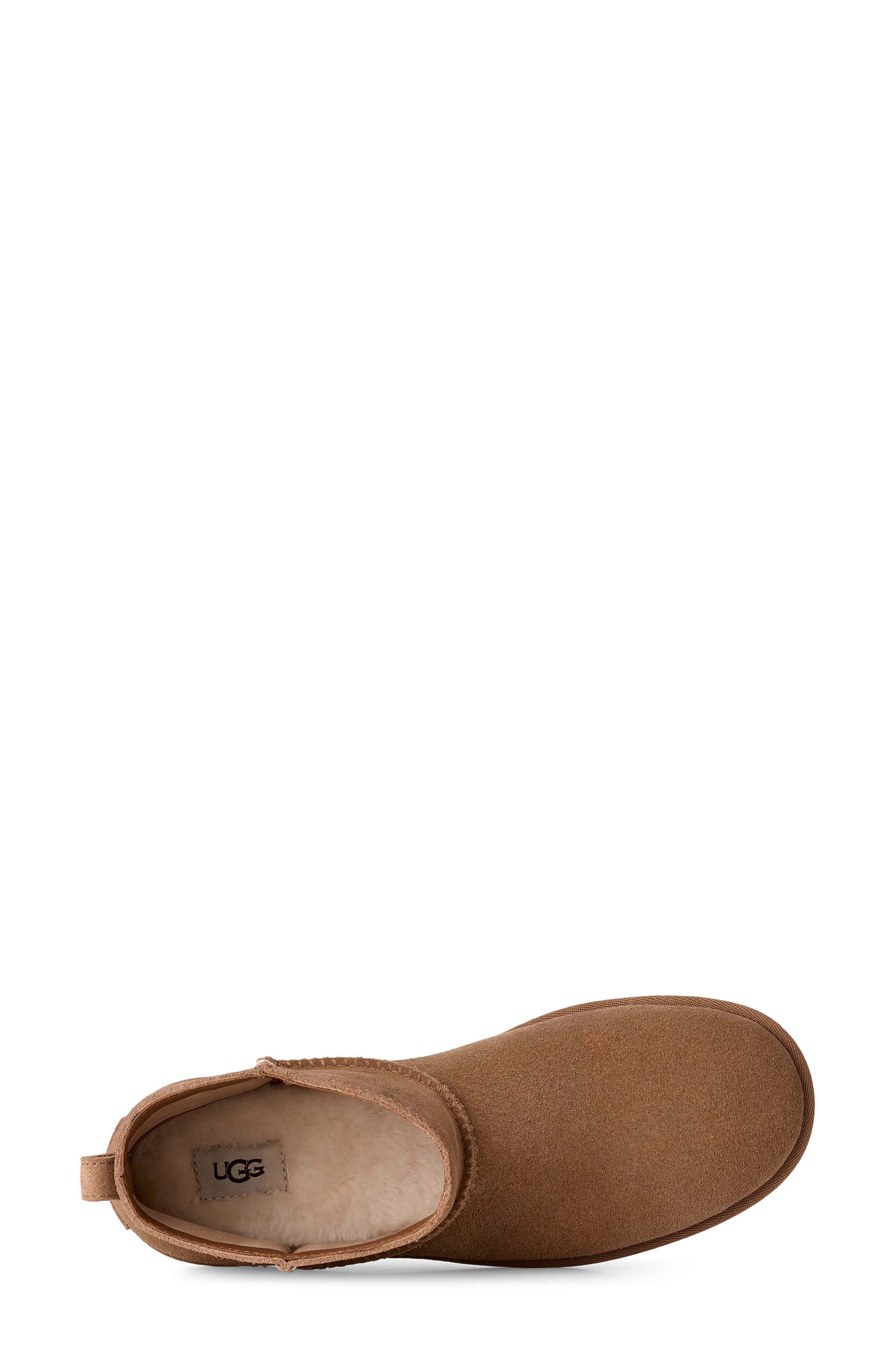 Classic Mini Deconstructed Genuine Shearling Lined Boot, Alternate, color, CHESTNUT