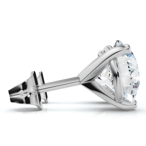 Bliss Diamond 1.50ct Tw Round Diamond Martini Studs 3-prong 14k Gold Lab Grown In 14k White Gold