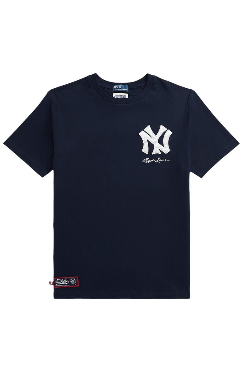 Polo Ralph Lauren Youth Polo Ralph Lauren  Navy Yankees  Jersey T-Shirt, Alternate, color, 