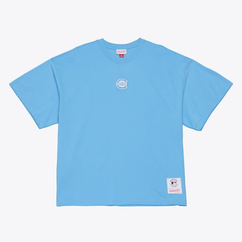 Men's Mitchell & Ness Light Blue Chicago Cubs Insignia Premium T-Shirt