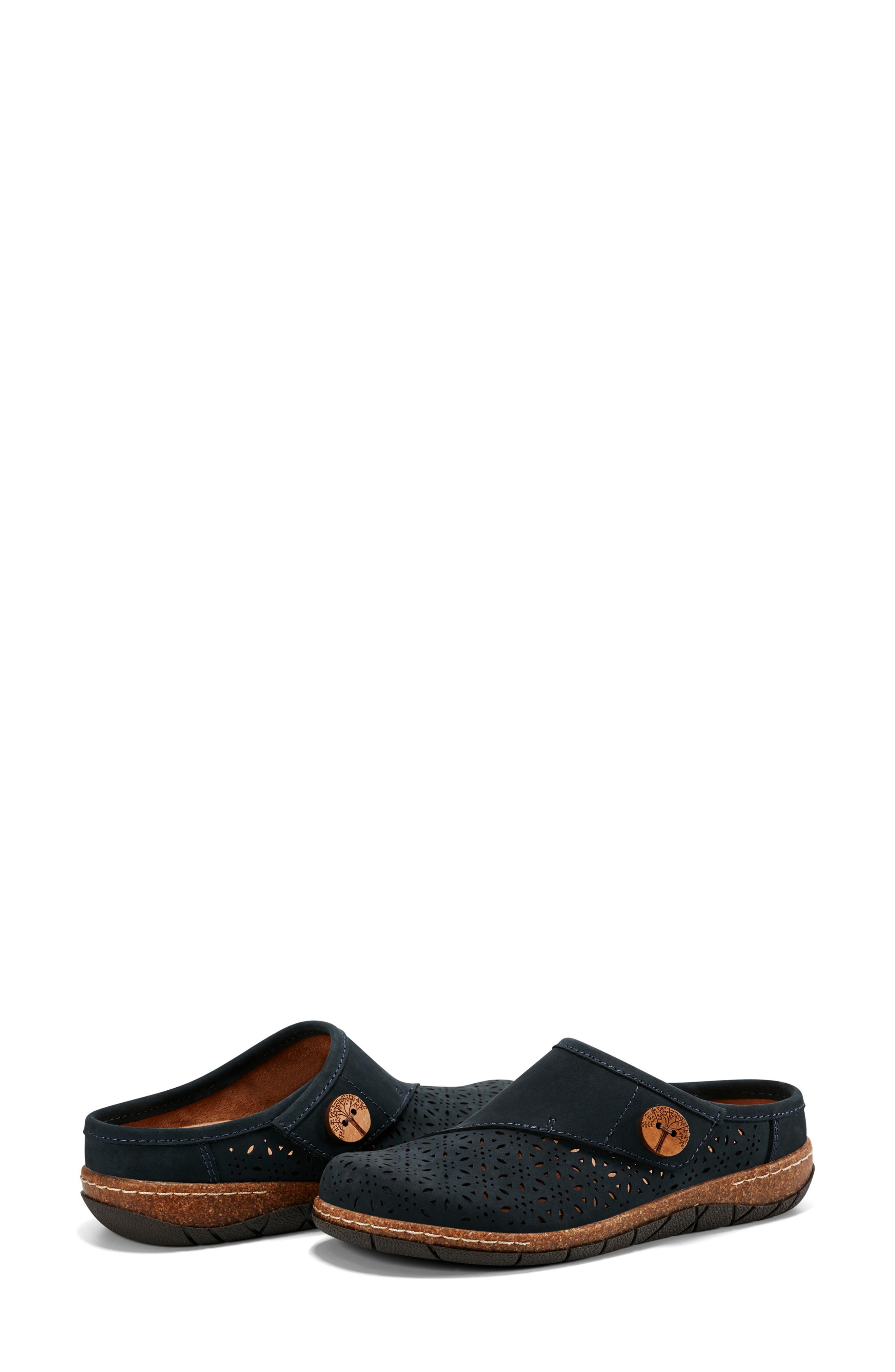 Erinn Clog, Alternate, color, DARK BLUE
