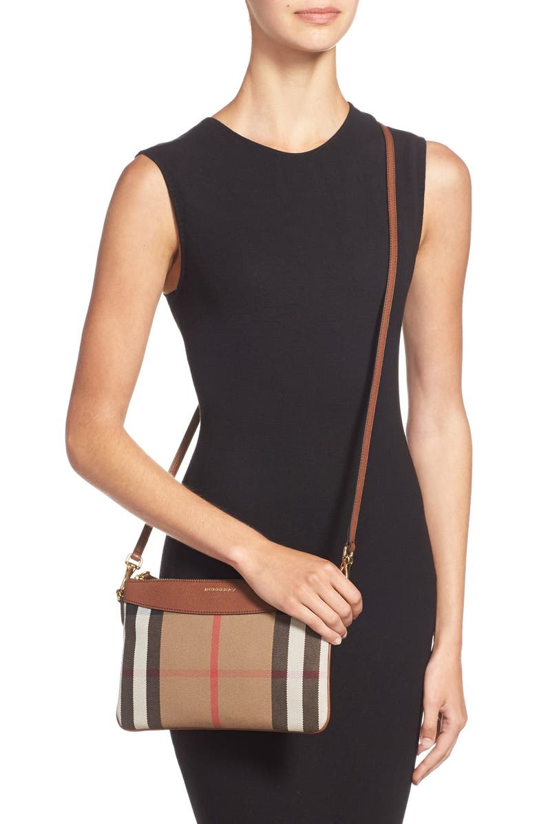Burberry 'Peyton - House Check' Crossbody Bag, Alternate, color,