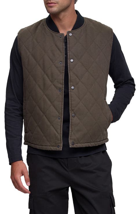 Quilted Canvas Twill Vest