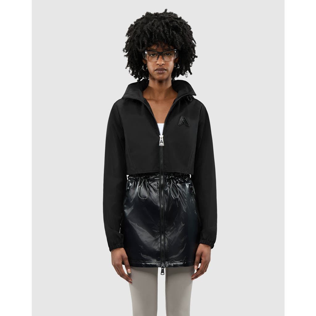 Alpenhaus Valmenier Raincoat With Retractable Hood In Black
