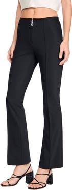 SANDRO Pleat and zip trousers