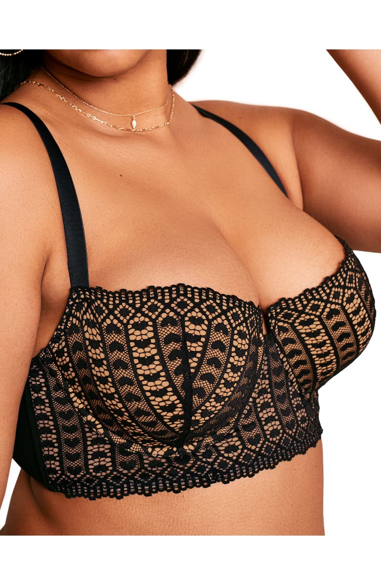 Adore Me Nymphadora Contour Balconette Bra, Alternate, color, Black