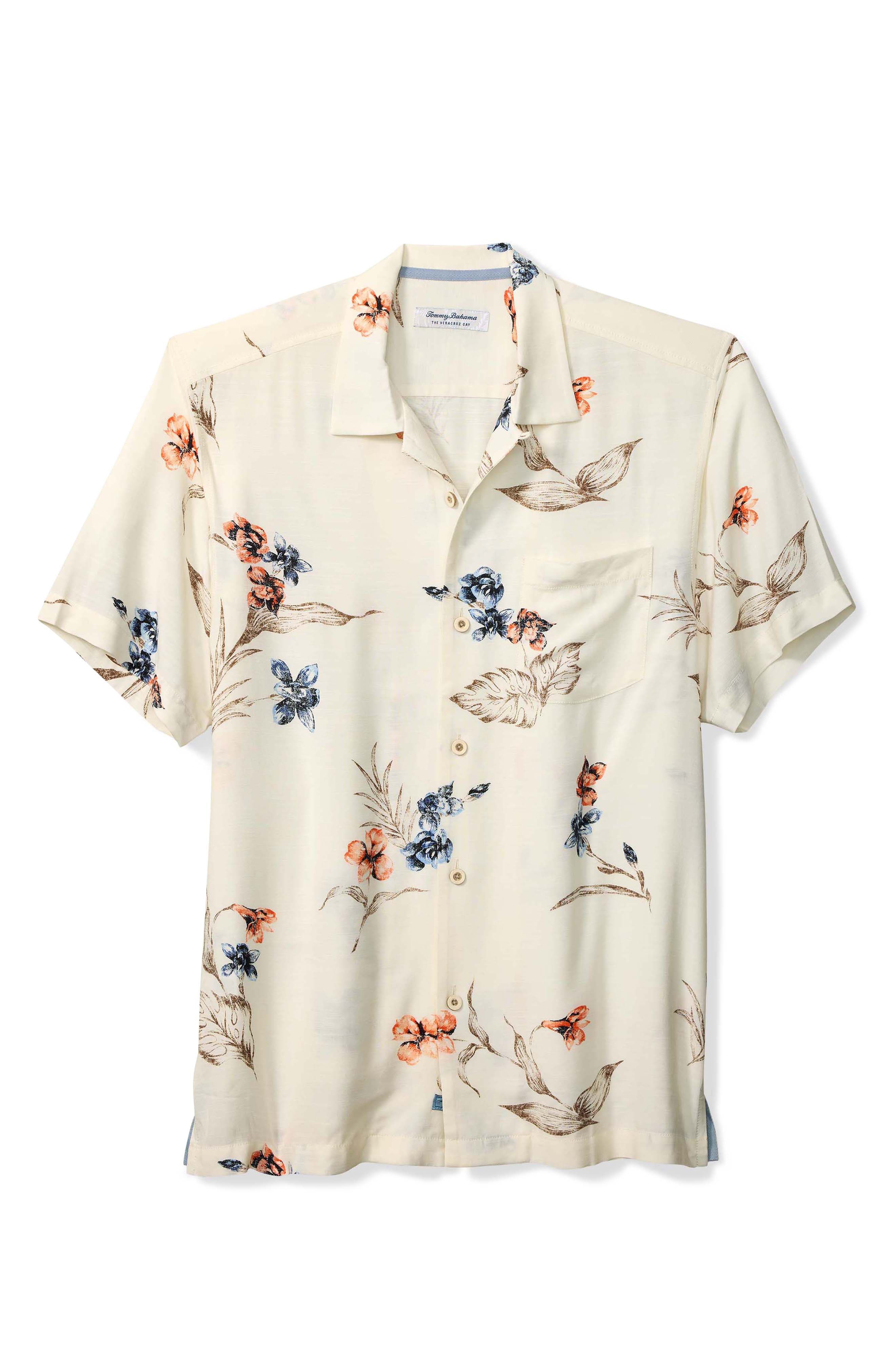 Tommy Bahama Veracruz Cay Vintage Floral Short Sleeve Button-Up Shirt