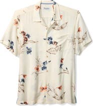Tommy Bahama Veracruz Cay Vintage Floral Short Sleeve Button-Up Shirt