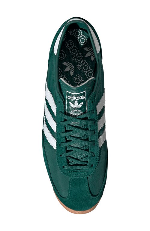 Shop Adidas Originals Adidas Sl 72 Sneaker In Green/white/off White
