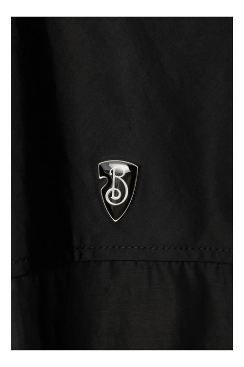 Burberry Long-sleeved Long Casual Jacket In Black