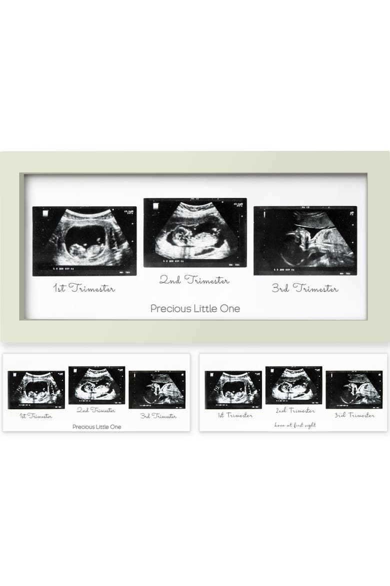 Trio Baby Sonogram Frame, Main, color, Sage