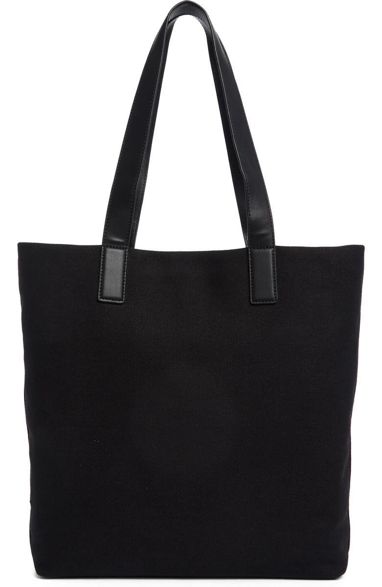 Vince The Larkin Tote Bag, Main, color, Black Canvas