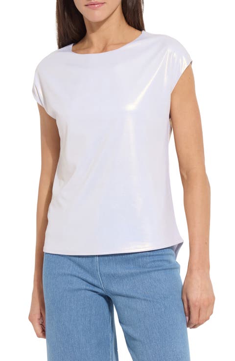 Metallic Jersey Top