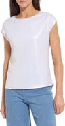 Lysse Metallic Jersey Top
