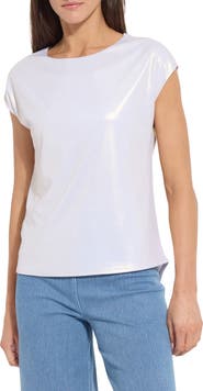 Lysse Metallic Jersey Top