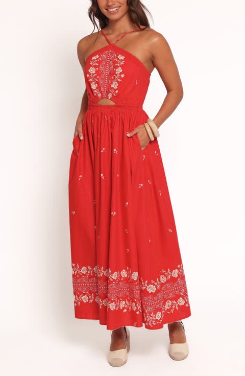 Madi Floral Cutout Sleeveless Maxi Dress