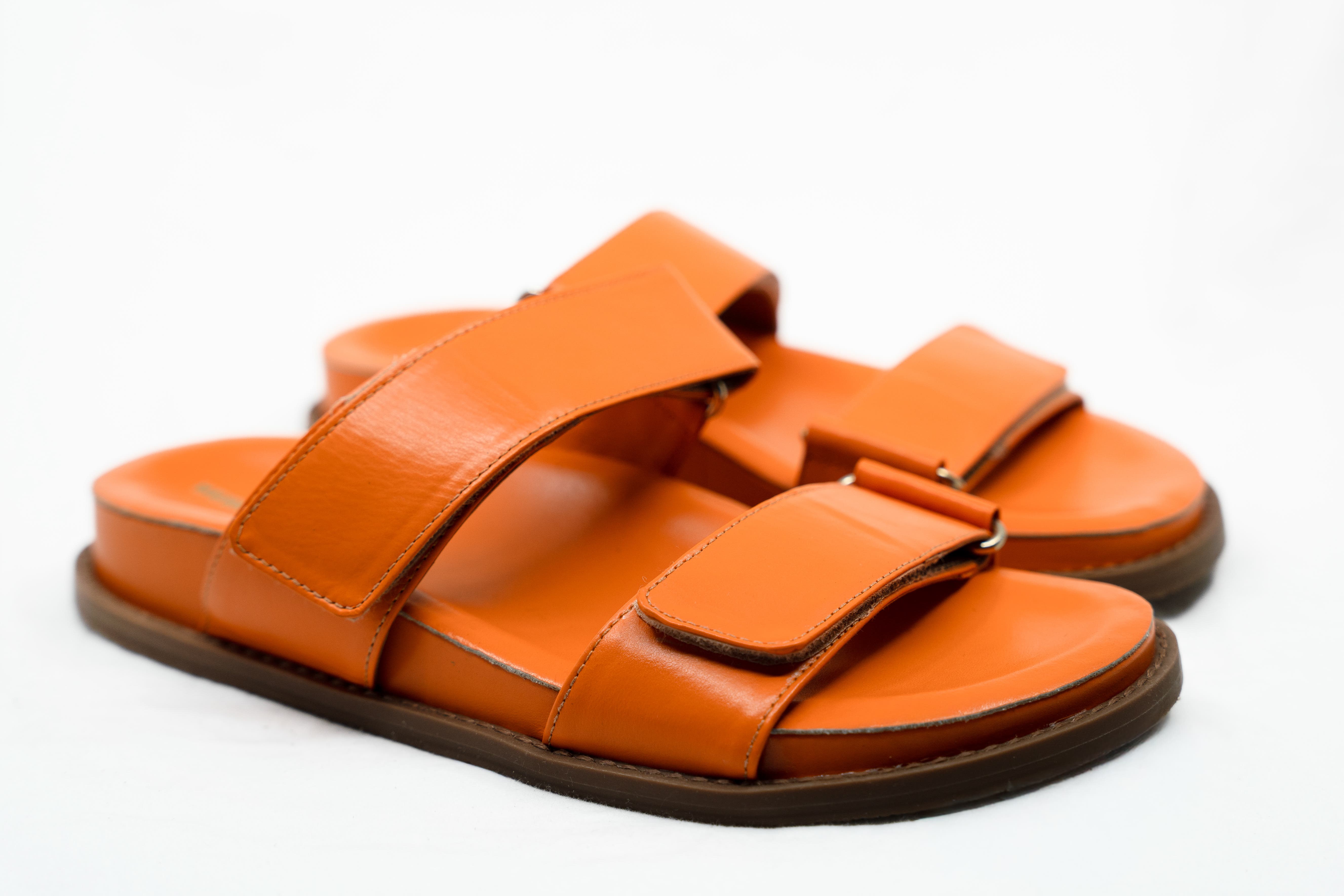 The Bleecker Two Strap Sandal, Alternate, color, Orange