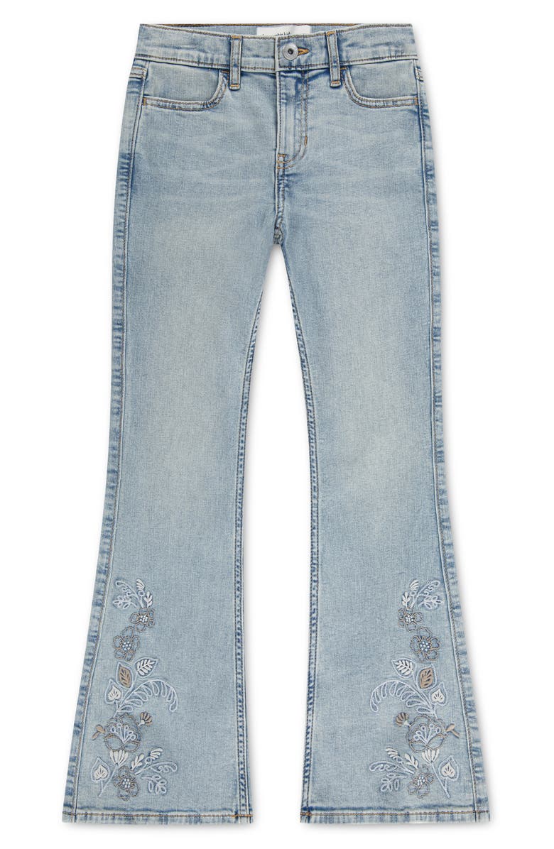 abercrombie kids Kids' Floral Trail Flare Leg Jeans, Main, color, Ripple