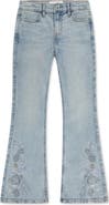 abercrombie kids Kids' Floral Trail Flare Leg Jeans