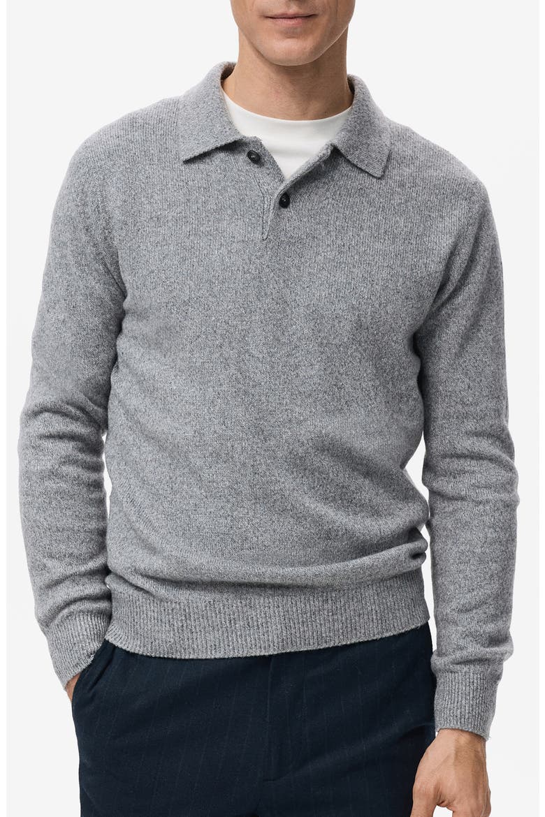 Polo Sweater, Main, color, GREY