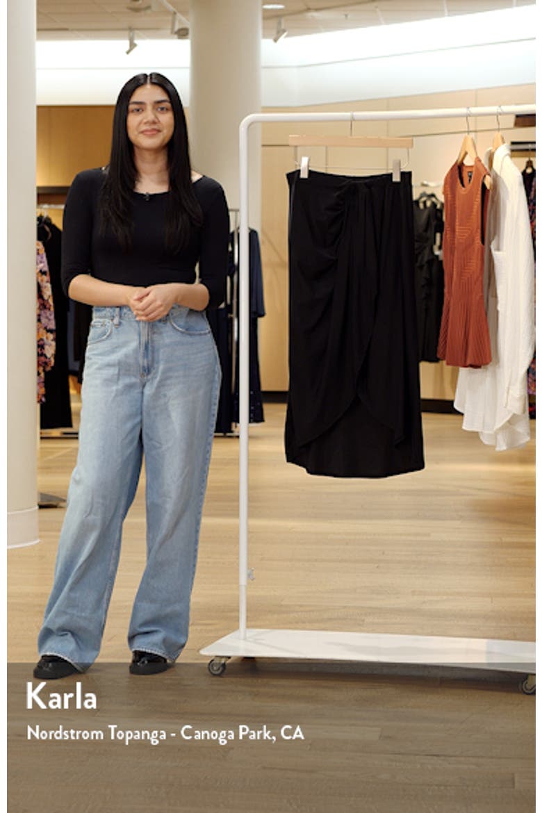 Draped Wrap Skirt video