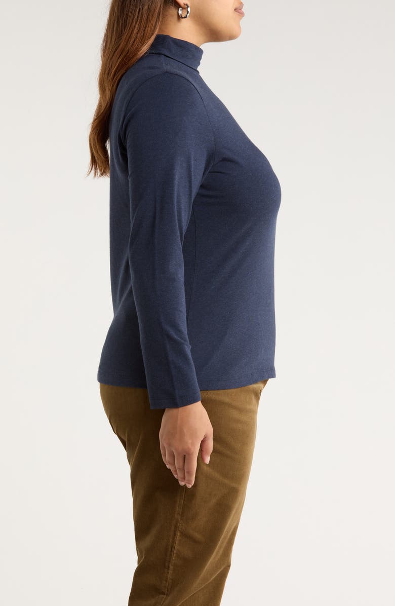 Seasalt Cornwall Landing Turtleneck Stretch Organic Cotton Top, Alternate, color, Maritime