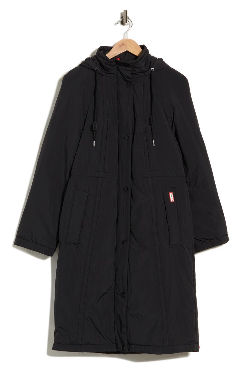 Isabelle Padded Rain Coat, Main, color, BLACK