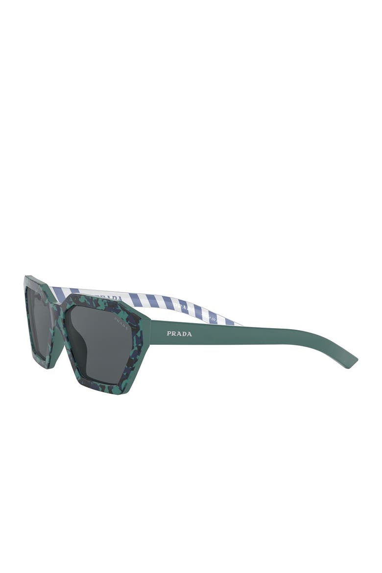 Irregular 57mm Square Sunglasses, Alternate, color, CAMO
