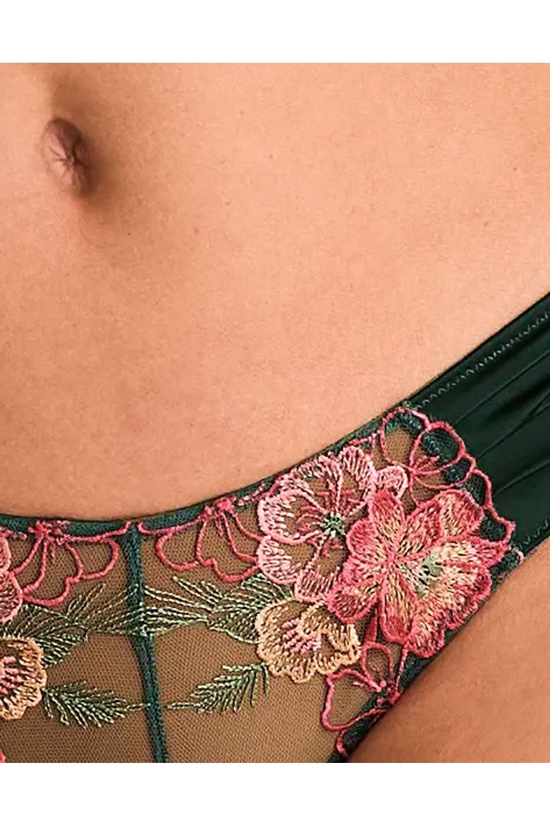 Carolyn Brazilian Panties, Alternate, color, Dark green